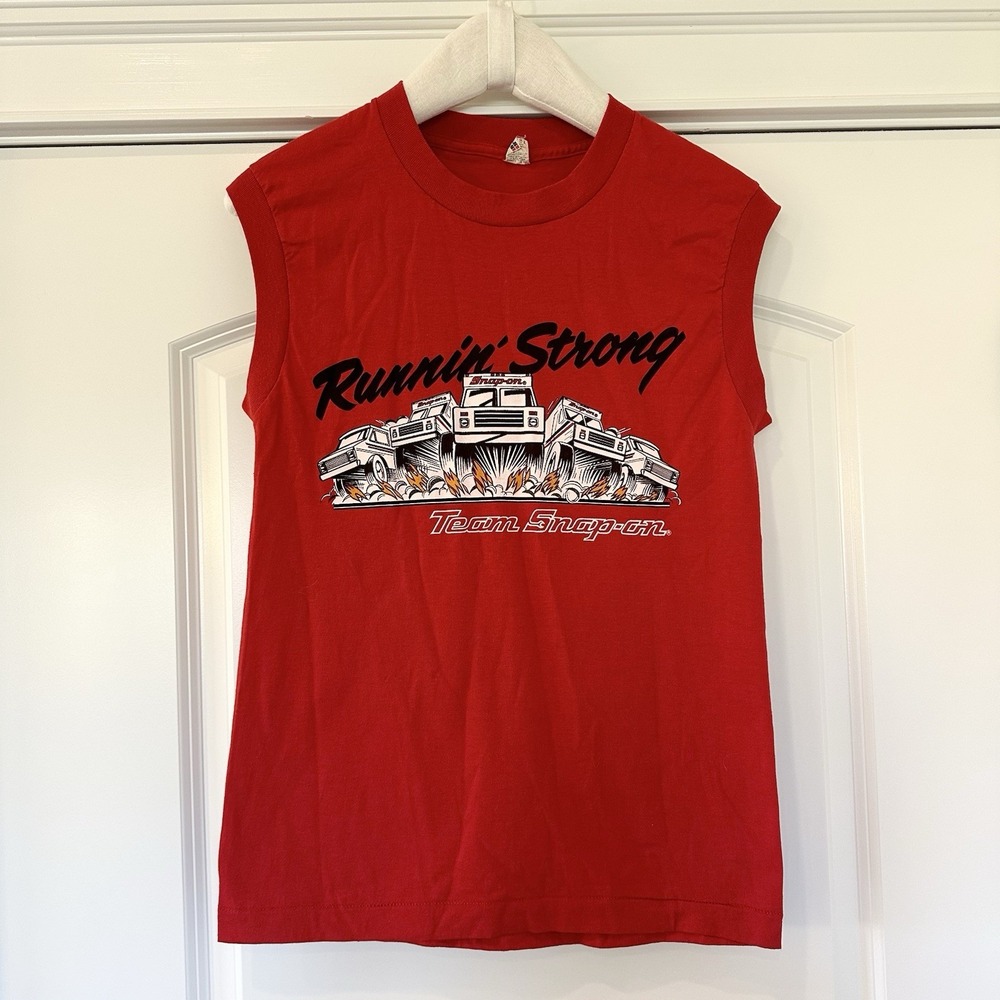 Snap-on Tank Top Runnin' Strong Screen Stars Medium M Women's?
